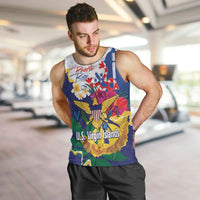 US Virgin Islands - Puerto Rico Day Men Tank Top Boricua Coqui Yellow-colored Eagle - Wonder Print Shop