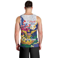 US Virgin Islands - Puerto Rico Day Men Tank Top Boricua Coqui Yellow-colored Eagle - Wonder Print Shop