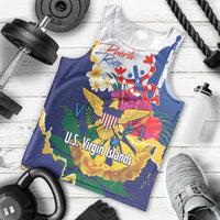 US Virgin Islands - Puerto Rico Day Men Tank Top Boricua Coqui Yellow-colored Eagle - Wonder Print Shop