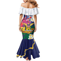 US Virgin Islands - Puerto Rico Day Mermaid Dress Boricua Coqui Yellow-colored Eagle - Wonder Print Shop