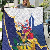 US Virgin Islands - Puerto Rico Day Quilt Boricua Coqui Yellow-colored Eagle - Wonder Print Shop