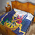 US Virgin Islands - Puerto Rico Day Quilt Boricua Coqui Yellow-colored Eagle - Wonder Print Shop