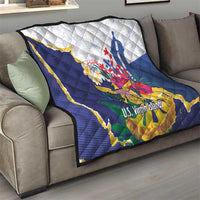 US Virgin Islands - Puerto Rico Day Quilt Boricua Coqui Yellow-colored Eagle - Wonder Print Shop