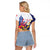 US Virgin Islands - Puerto Rico Day Raglan Cropped T Shirt Boricua Coqui Yellow-colored Eagle - Wonder Print Shop
