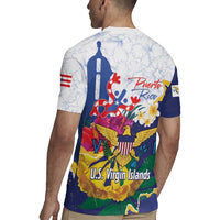 US Virgin Islands - Puerto Rico Day Rugby Jersey Boricua Coqui Yellow-colored Eagle - Wonder Print Shop