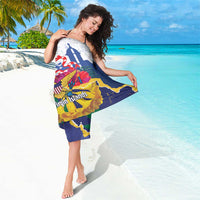 US Virgin Islands - Puerto Rico Day Sarong Boricua Coqui Yellow-colored Eagle - Wonder Print Shop