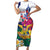 US Virgin Islands - Puerto Rico Day Short Sleeve Bodycon Dress Boricua Coqui Yellow-colored Eagle - Wonder Print Shop