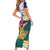 US Virgin Islands - Puerto Rico Day Short Sleeve Bodycon Dress Boricua Coqui Yellow-colored Eagle - Wonder Print Shop