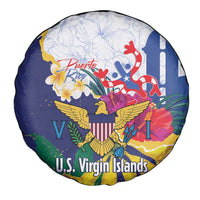 US Virgin Islands - Puerto Rico Day Spare Tire Cover Boricua Coqui Yellow-colored Eagle - Wonder Print Shop