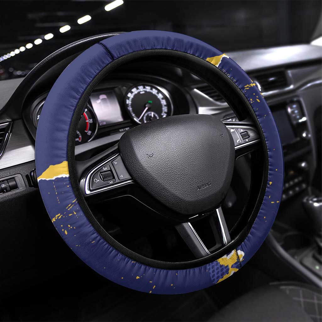 US Virgin Islands - Puerto Rico Day Steering Wheel Cover Boricua Coqui Yellow-colored Eagle - Wonder Print Shop