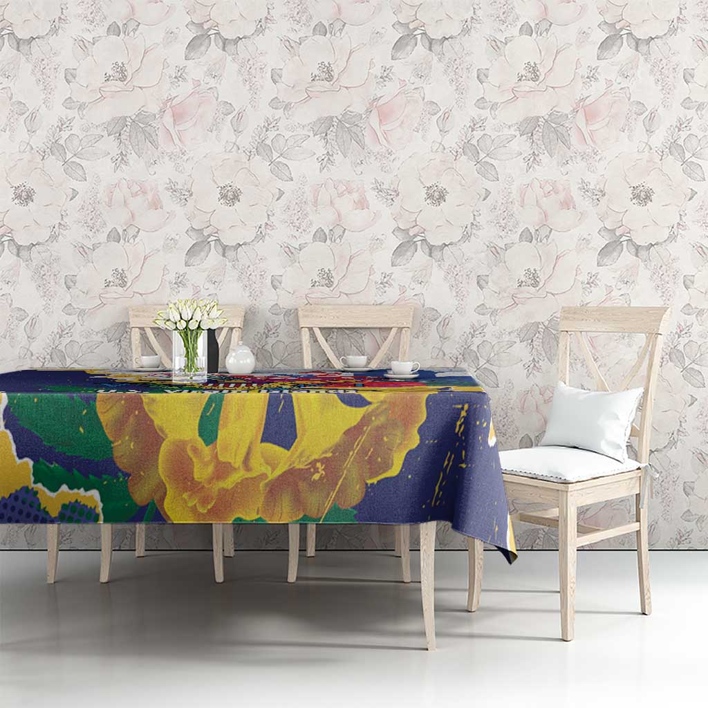 US Virgin Islands - Puerto Rico Day Tablecloth Boricua Coqui Yellow-colored Eagle - Wonder Print Shop