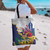 US Virgin Islands - Puerto Rico Day Tote Bag Boricua Coqui Yellow-colored Eagle - Wonder Print Shop