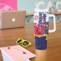 US Virgin Islands - Puerto Rico Day Tumbler With Handle Boricua Coqui Yellow-colored Eagle - Wonder Print Shop