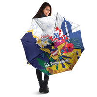 US Virgin Islands - Puerto Rico Day Umbrella Boricua Coqui Yellow-colored Eagle - Wonder Print Shop