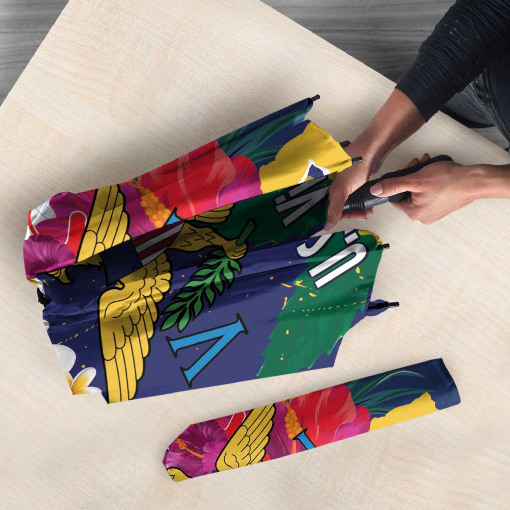 US Virgin Islands - Puerto Rico Day Umbrella Boricua Coqui Yellow-colored Eagle - Wonder Print Shop