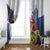 US Virgin Islands - Puerto Rico Day Window Curtain Boricua Coqui Yellow-colored Eagle - Wonder Print Shop