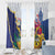 US Virgin Islands - Puerto Rico Day Window Curtain Boricua Coqui Yellow-colored Eagle - Wonder Print Shop