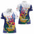 US Virgin Islands - Puerto Rico Day Women Polo Shirt Boricua Coqui Yellow-colored Eagle - Wonder Print Shop