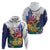 US Virgin Islands - Puerto Rico Day Zip Hoodie Boricua Coqui Yellow-colored Eagle - Wonder Print Shop