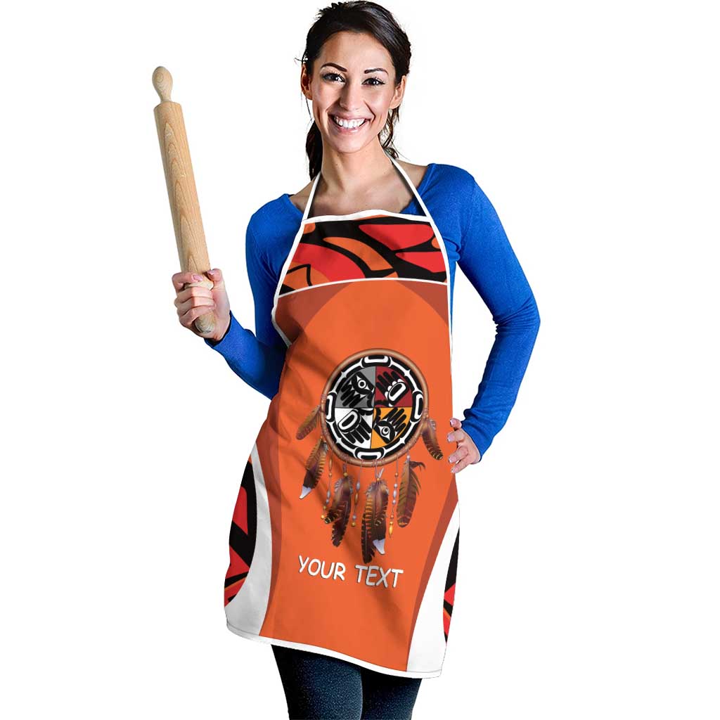 Personalized Orange Day Canada Apron Honouring The Children Haida Pattern - Wonder Print Shop