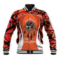 Personalized Orange Day Canada Baseball Jacket Honouring The Children Haida Pattern - Wonder Print Shop