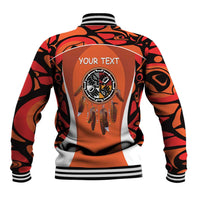 Personalized Orange Day Canada Baseball Jacket Honouring The Children Haida Pattern - Wonder Print Shop