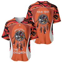 Personalized Orange Day Canada Baseball Jersey Honouring The Children Haida Pattern - Wonder Print Shop