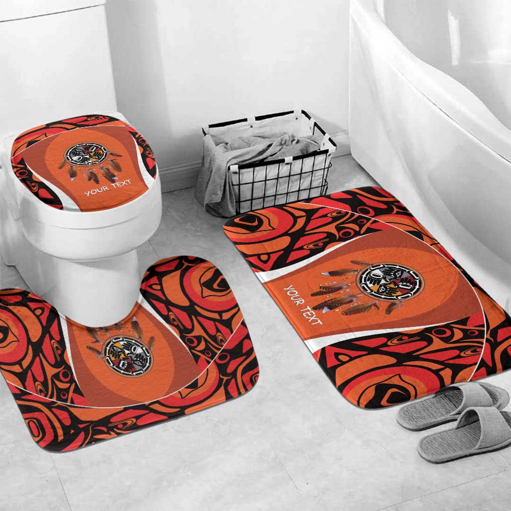 Personalized Orange Day Canada Bathroom Set Honouring The Children Haida Pattern - Wonder Print Shop