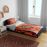 Personalized Orange Day Canada Bedding Set Honouring The Children Haida Pattern - Wonder Print Shop