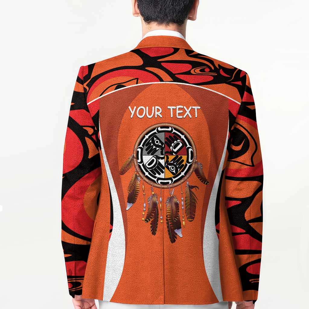 Personalized Orange Day Canada Blazer Honouring The Children Haida Pattern - Wonder Print Shop
