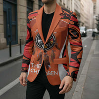 Personalized Orange Day Canada Blazer Honouring The Children Haida Pattern - Wonder Print Shop