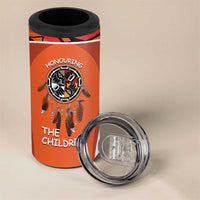 Personalized Orange Day Canada 4 in 1 Can Cooler Tumbler Honouring The Children Haida Pattern - Wonder Print Shop