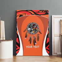 Personalized Orange Day Canada Canvas Wall Art Honouring The Children Haida Pattern - Wonder Print Shop