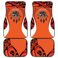 Personalized Orange Day Canada Car Mats Honouring The Children Haida Pattern - Wonder Print Shop