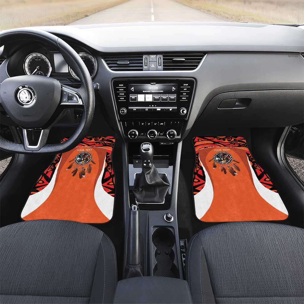 Personalized Orange Day Canada Car Mats Honouring The Children Haida Pattern - Wonder Print Shop