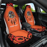 Personalized Orange Day Canada Car Seat Cover Honouring The Children Haida Pattern - Wonder Print Shop