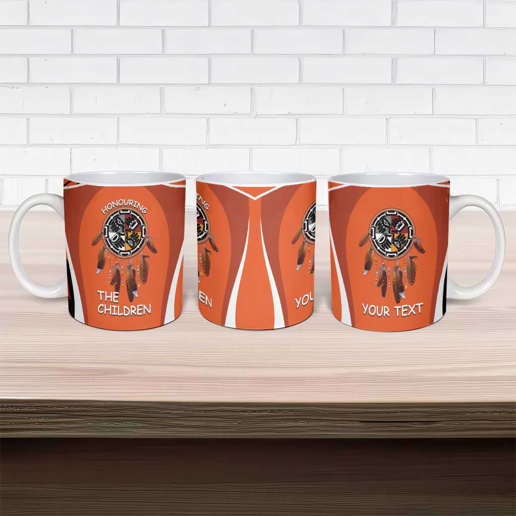 Personalized Orange Day Canada Ceramic Mug Honouring The Children Haida Pattern - Wonder Print Shop