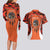 Personalized Orange Day Canada Couples Matching Long Sleeve Bodycon Dress and Hawaiian Shirt Honouring The Children Haida Pattern - Wonder Print Shop