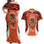 Personalized Orange Day Canada Couples Matching Off Shoulder Maxi Dress and Hawaiian Shirt Honouring The Children Haida Pattern - Wonder Print Shop