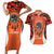 Personalized Orange Day Canada Couples Matching Short Sleeve Bodycon Dress and Hawaiian Shirt Honouring The Children Haida Pattern - Wonder Print Shop