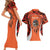 Personalized Orange Day Canada Couples Matching Short Sleeve Bodycon Dress and Hawaiian Shirt Honouring The Children Haida Pattern - Wonder Print Shop