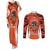 Personalized Orange Day Canada Couples Matching Tank Maxi Dress and Long Sleeve Button Shirt Honouring The Children Haida Pattern - Wonder Print Shop