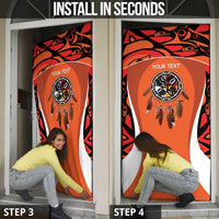 Personalized Orange Day Canada Door Cover Honouring The Children Haida Pattern - Wonder Print Shop