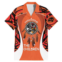 Personalized Orange Day Canada Family Matching Mermaid Dress and Hawaiian Shirt Honouring The Children Haida Pattern - Wonder Print Shop