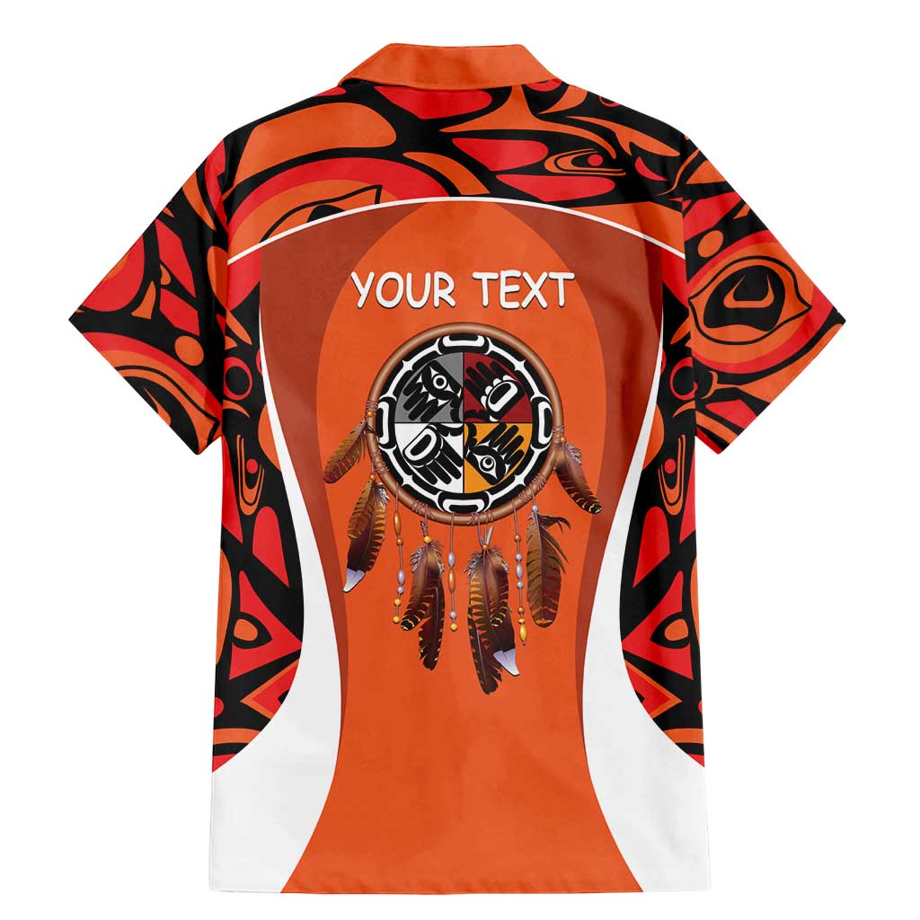 Personalized Orange Day Canada Family Matching Mermaid Dress and Hawaiian Shirt Honouring The Children Haida Pattern - Wonder Print Shop