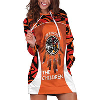 Personalized Orange Day Canada Hoodie Dress Honouring The Children Haida Pattern - Wonder Print Shop