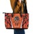 Personalized Orange Day Canada Leather Tote Bag Honouring The Children Haida Pattern - Wonder Print Shop