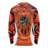 Personalized Orange Day Canada Long Sleeve Shirt Honouring The Children Haida Pattern - Wonder Print Shop