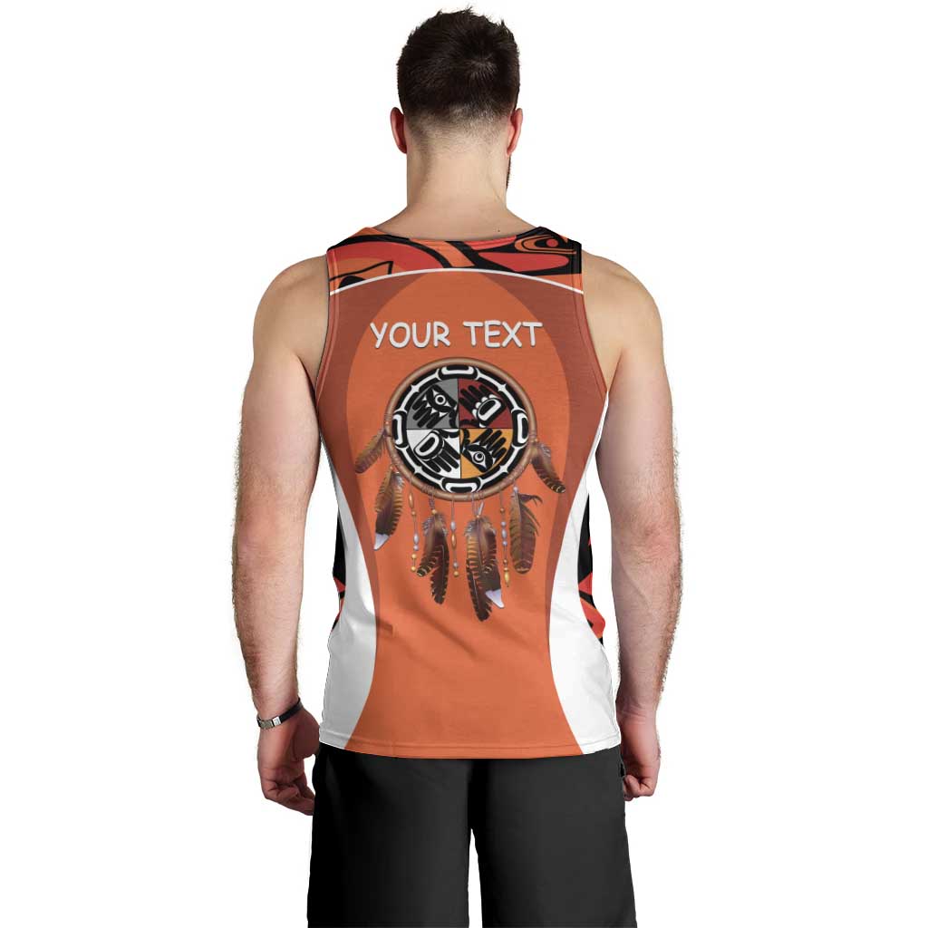 Personalized Orange Day Canada Men Tank Top Honouring The Children Haida Pattern - Wonder Print Shop