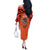 Personalized Orange Day Canada Off The Shoulder Long Sleeve Dress Honouring The Children Haida Pattern - Wonder Print Shop